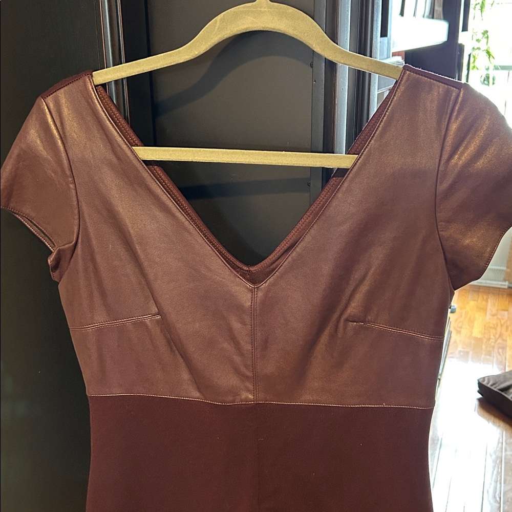 Bailey 44 body conscious, dark aubergine dress, NWT, size medium perfect cond